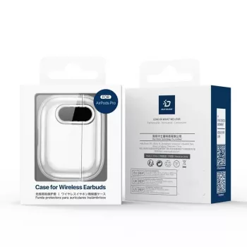 Dux Ducis Apple AirPods 4 PECL Series PC+TPU Cover ar Āķi Melns Caurspīdīgs