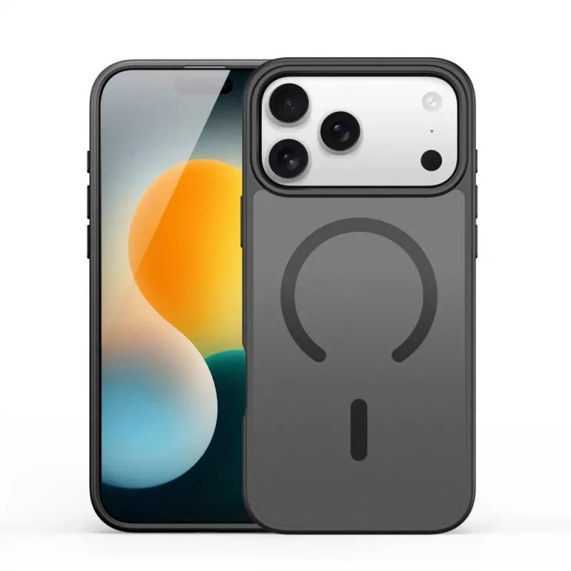 Dux Ducis Apple iPhone 17 Pro Max YIND PC+TPU vāciņš ar MagSafe melns