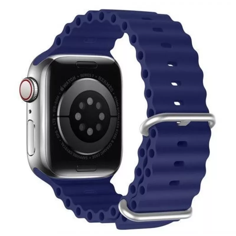Dux Ducis Apple Silikona siksniņa Apple Watch 38/40/41/42mm tumši zilā krāsā