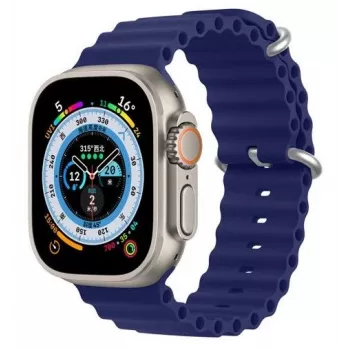 Dux Ducis Apple Silikona siksniņa Apple Watch 38/40/41/42mm tumši zilā krāsā