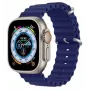 Dux Ducis Apple Silikona siksniņa Apple Watch 38/40/41/42mm tumši zilā krāsā