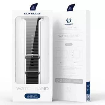 Dux Ducis Apple Silikona siksniņa Apple Watch 42/44/45/46/49mm Melna