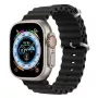 Dux Ducis Apple Silikona siksniņa Apple Watch 42/44/45/46/49mm Melna