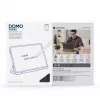 Dux Ducis Domo Series trīsdaļīgs statīvs PU ādas planšetdatora vāks Samsung Galaxy Tab A9 / Tab A11, melns