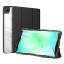 Dux Ducis Galaxy Tab A9 / A11 Toby Case ar Flip Stand Melns