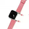 Dux Ducis Īstas ādas pulksteņa siksniņa Apple Watch Series 7/6/5/4/3/2/SE (38/40/41mm) - Sarkanā