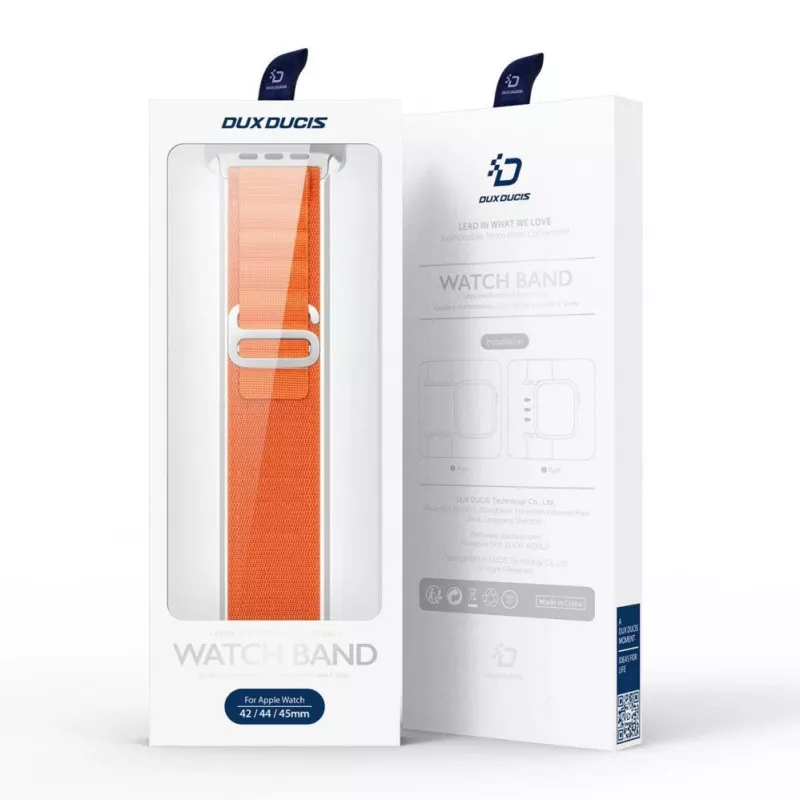 Dux Ducis Nylon Strap for Apple Watch 42/44/45/49 mm Orange