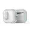 Dux Ducis PECP Series PC+TPU vāciņš ar āķi AirPods 4, balts zaļš