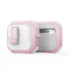 Dux Ducis PECP Series PC+TPU vāciņš ar āķi AirPods 4, balts/rozā