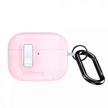 Dux Ducis PECQ Series PC+TPU vāciņš ar āķi Apple AirPods Pro (2. paaudze) Balts Rozā