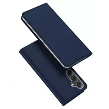 Dux Ducis Samsung Galaxy S23 FE Skin Pro Wallet Case ar Statīvu Zilā Krāsā