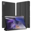 Dux Ducis Samsung Galaxy Tab A8 10.5 2021 Salokāms Vāciņš Planšetdatora Maciņš ar Viedās Melns