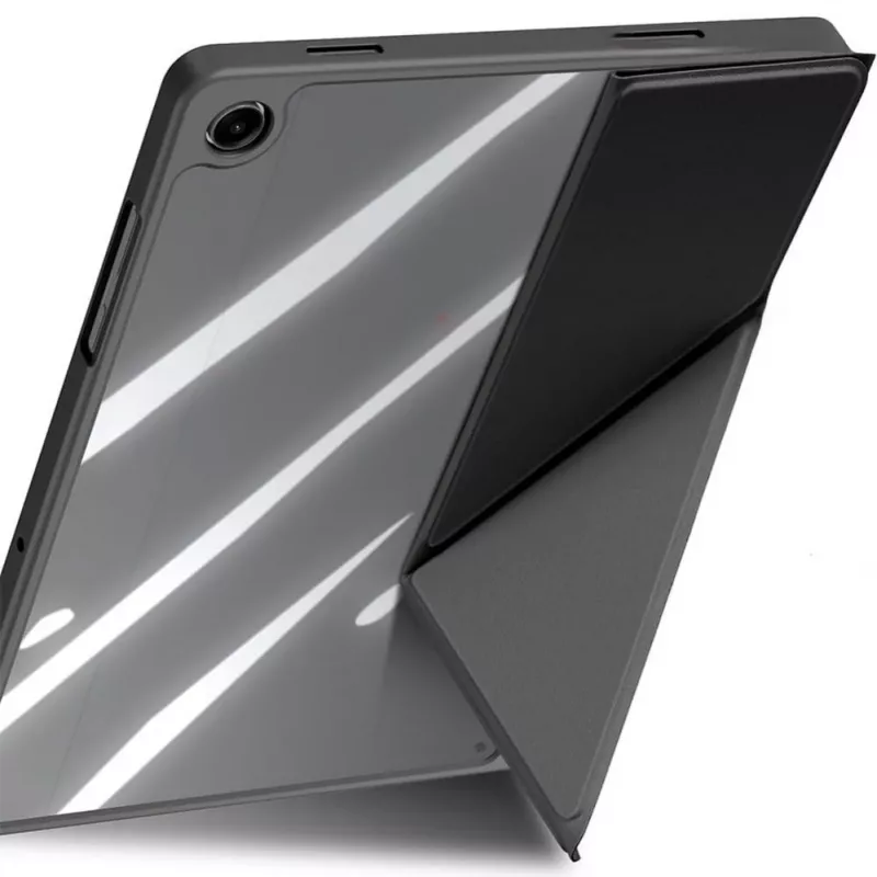 Dux Ducis Samsung Galaxy Tab A9 Plus / A11 Plus MAGI Case Cover ar Stylus Turētāju Melns