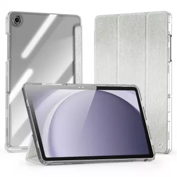 Dux Ducis Samsung Galaxy Tab A9 Plus TPU+PC+Ādas caurspīdīgs maciņš gaiši zaļš
