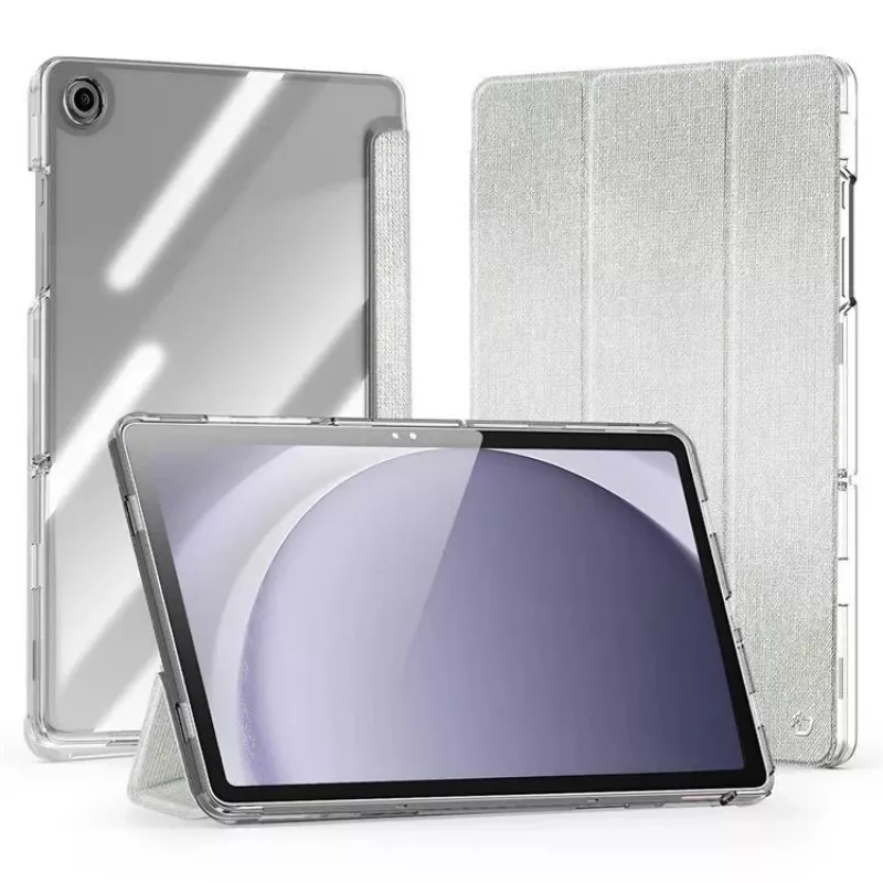 Dux Ducis Samsung Galaxy Tab A9 Plus TPU+PC+Ādas caurspīdīgs maciņš gaiši zaļš