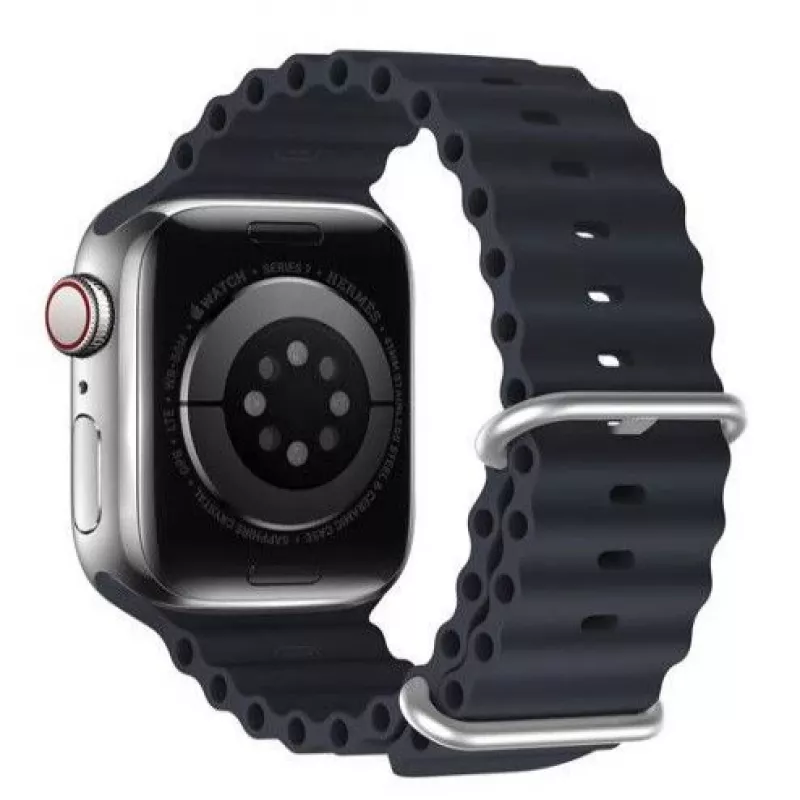 Dux Ducis Silikona pulksteņa siksniņa Apple Watch Series 8/7/6/5/4/3/2/SE (38/40/41mm) - Pelēka