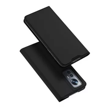 Dux Ducis Skin Pro Holster Cover Flip Case for Xiaomi 12X / 12, Black, PU Leather, Card Slot, Kickstand