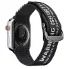 Dux Ducis Strap (Outdoor Version) Apple Watch Ultra, SE, Series 8, 7, 6, 5, 4, 3, 2, 1 (49, 45, 44, 42 mm) Nylon siksniņa Melns Sudrabs