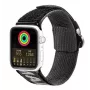 Dux Ducis Strap (Outdoor Version) Apple Watch Ultra, SE, Series 8, 7, 6, 5, 4, 3, 2, 1 (49, 45, 44, 42 mm) Nylon siksniņa Melns Sudrabs