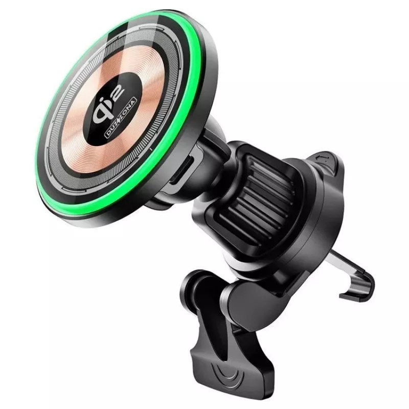 Duzzona V5 Qi2 Magnetic Wireless Car Charger 15W Transparent