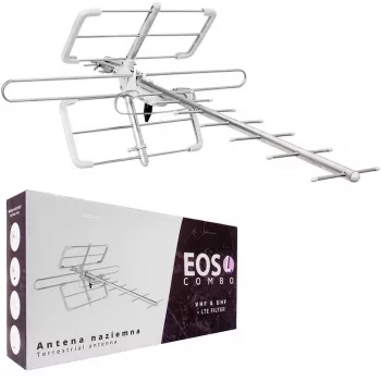 DVB-T/T2 Antena Spacetronik EOS L Combo Balta (Pasīvā)