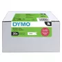 DYMO D1 etiķešu lente 9mm x 7m melna uz balta (10 gab.)