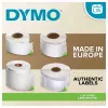 DYMO LabelWriter adrešu etiķetes 99010, 28x89 mm, baltas, 2 ruļļi pa 130