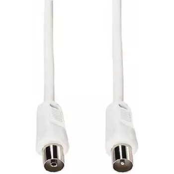 e+p HFT 1 koaksiālais antenas kabelis 1,5 m balts 75 omi IEC kontaktdakša uz ligzdu