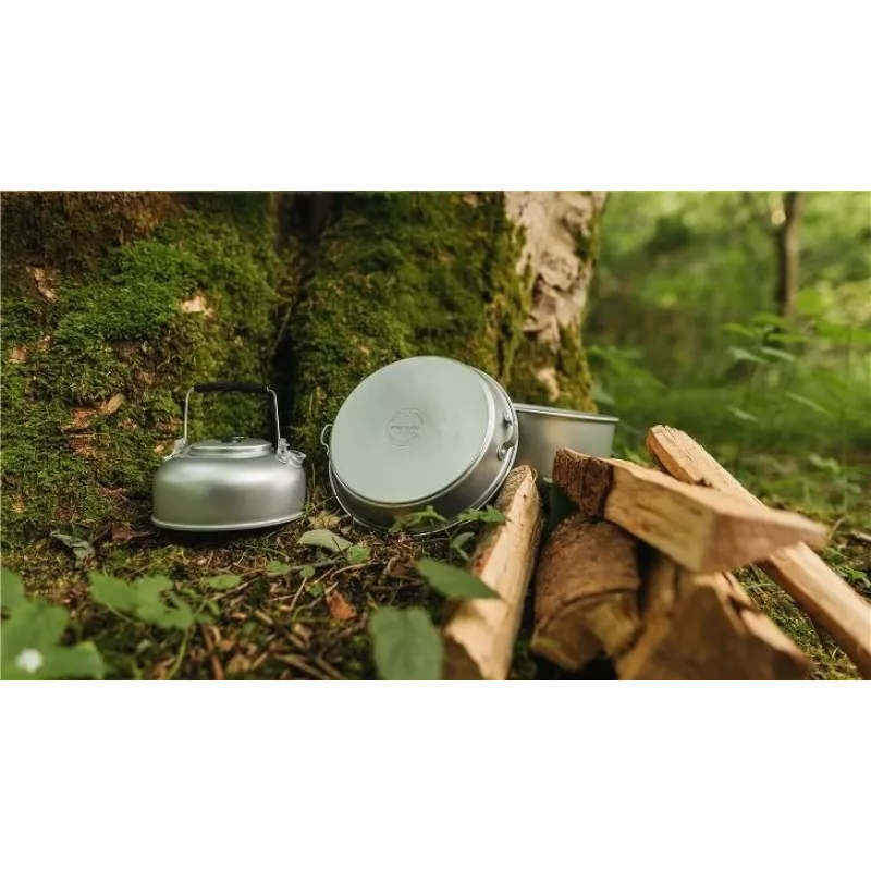Easy Camp Adventure Cook Set M Silver Aluminium