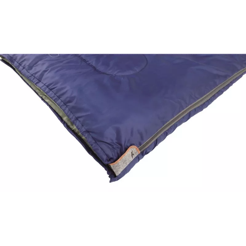 Easy Camp Chakra Blue Sleeping Bag - Taisnstūrveida, 1-2 Sezonas, Poliesters