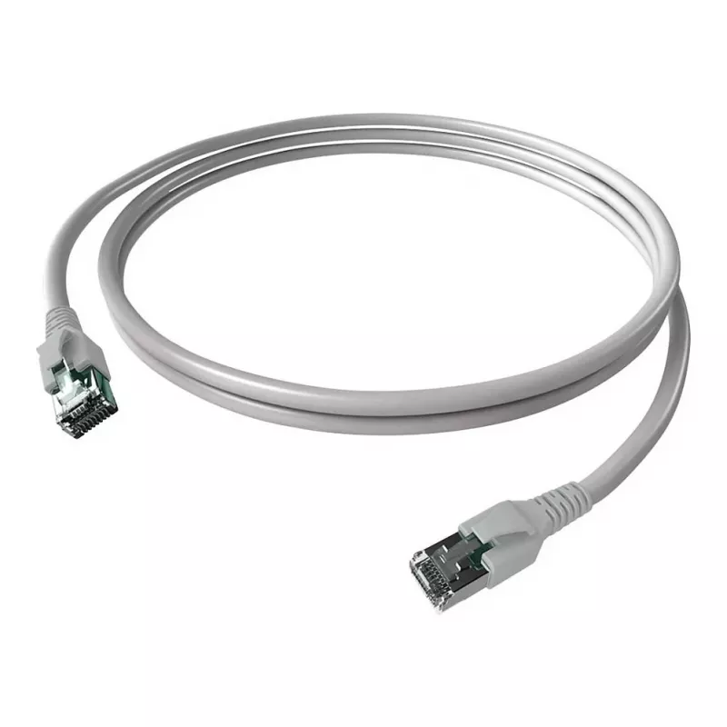 EasyLan FlexBoot Patch Cable Cat.6A S/FTP, Grey 0.5m