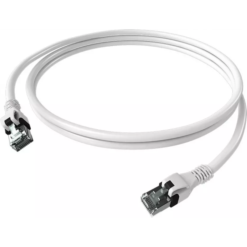 EasyLan saCon DualBoot Patch Cable S/FTP White 5.0m Cat.6A
