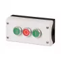 Eaton M22-I3-M1 Apgaismota spiedpoga, 3NO+3NC, zaļa, 22,5 mm, IP69K