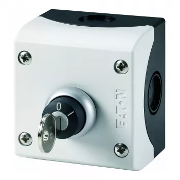 Eaton M22-WRS/KC11/I Atslēgas selektorslēdzis, 2 pozīcijas, 1NO+1NC, fiksēts, IP66, 22.5mm