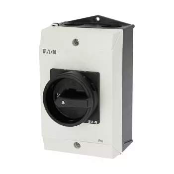 Eaton P1-32/I2/SVB-SW/HI11 32A 3 polu galvenais slēdzis ar avārijas apturēšanu, IP65 korpusā