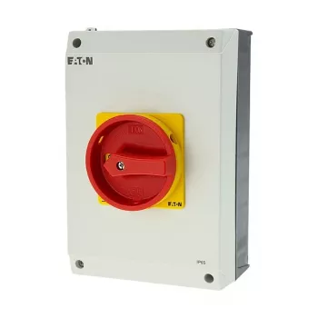 Eaton P3-63/I4/SVB 3 polu galvenais slēdzis ar avārijas apturēšanu, 63 A, virsmas montāža, IP65