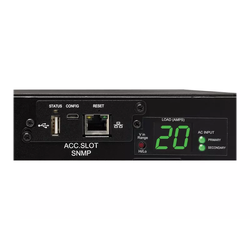 EATON PDUMH20HVATNET Metered PDU 20A 208/240V 0U Vertical Rackmount ar 20 kontaktligzdām