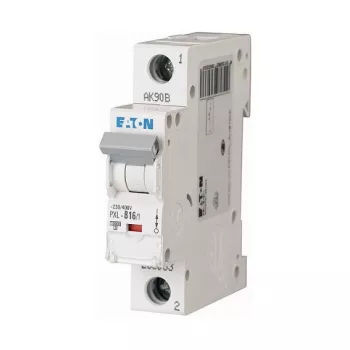EATON PXL-B16/1 Miniatūrais automātiskais slēdzis 16A 1-pol. B-raksturlīkne 6kA