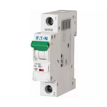 Eaton PXL-B6/1 miniatūrs automātiskais slēdzis, 6A, 1 pols, B līkne (236027)