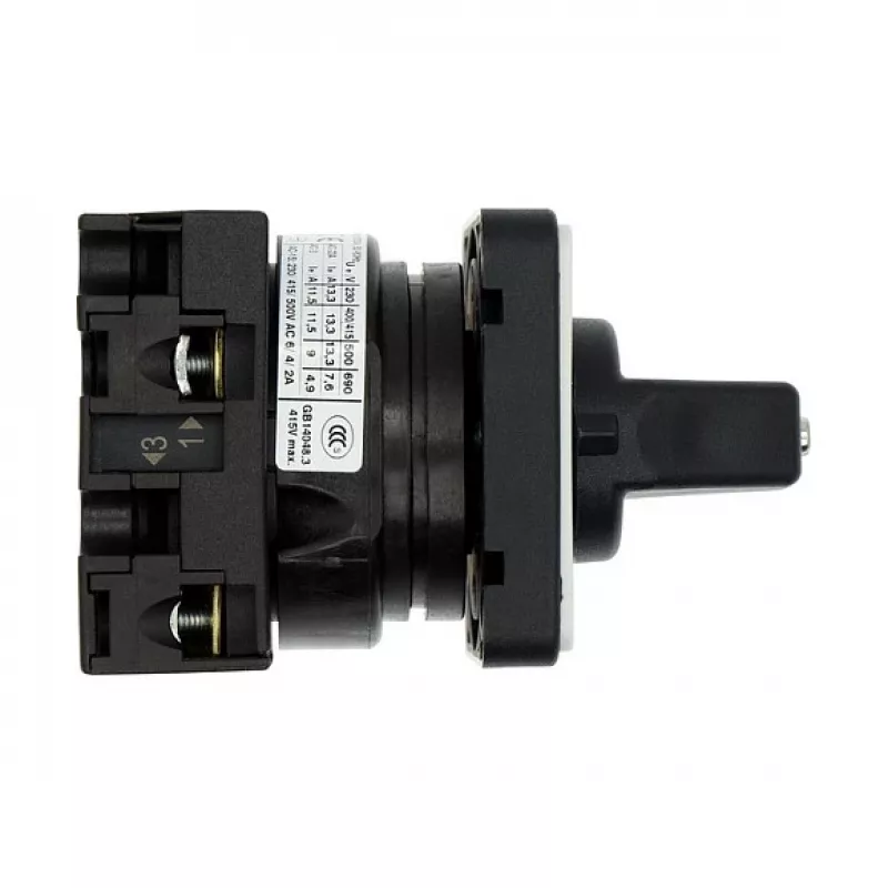 Eaton T0-1-15431/E 1-polīgs kameras slēdzis 20A, 690V maiņstrāva, melns/pelēks, priekšējā montāža, IP65