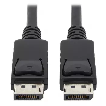 EATON Tripp Lite Series DisplayPort kabelis ar fiksējošiem savienotājiem, 4K 60 Hz (vīriešu/vīriešu), melns, 10 pēdas (3,05 m)