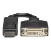 EATON Tripp Lite Series DisplayPort uz DVI-I adaptera kabelis (vīriešu/sieviešu), 6 collas (15,2 cm)