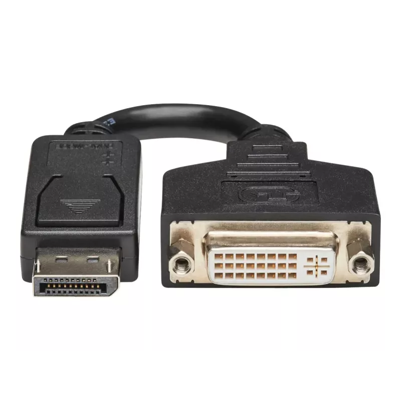 EATON Tripp Lite Series DisplayPort uz DVI-I adaptera kabelis (vīriešu/sieviešu), 6 collas (15,2 cm)