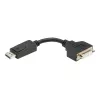 EATON Tripp Lite Series DisplayPort uz DVI-I adaptera kabelis (vīriešu/sieviešu), 6 collas (15,2 cm)