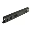 Eaton Tripp Lite Series Rack Enclosure Horizontal Cable Manager (Finger Duct) 1URM - Melns - 1U - 19 collas