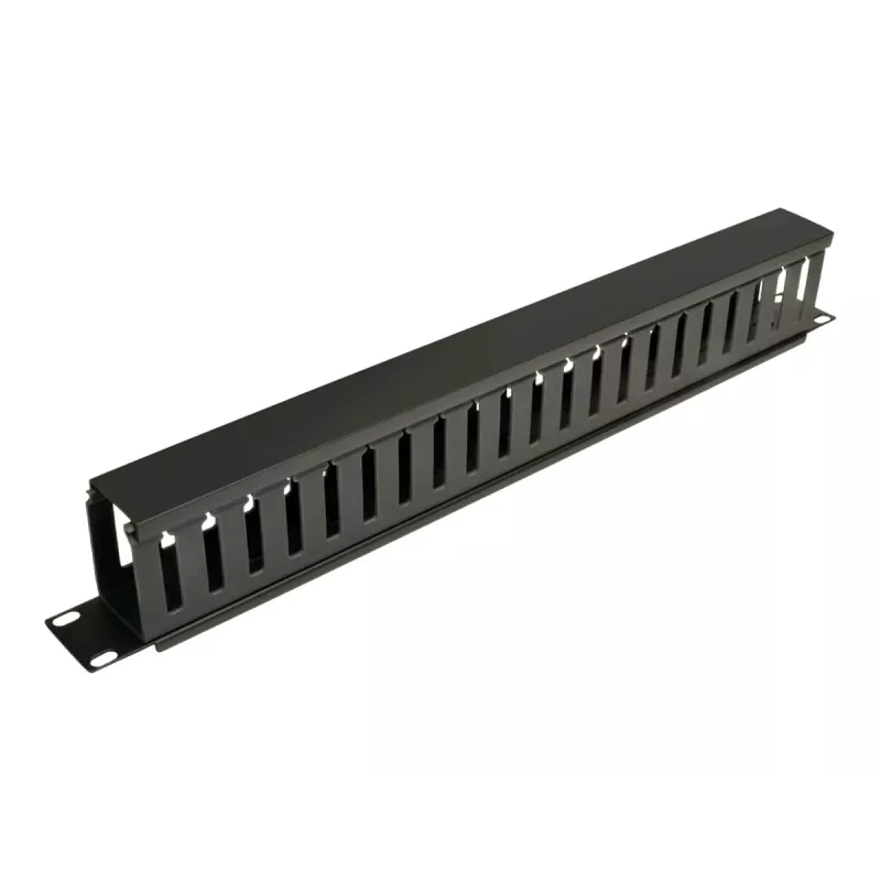 Eaton Tripp Lite Series Rack Enclosure Horizontal Cable Manager (Finger Duct) 1URM - Melns - 1U - 19 collas