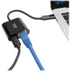 Eaton Tripp Lite U436-06N-GB-C USB-C uz Gigabit Ethernet adapteris ar USB-C PD uzlādi - Thunderbolt 3 - melns