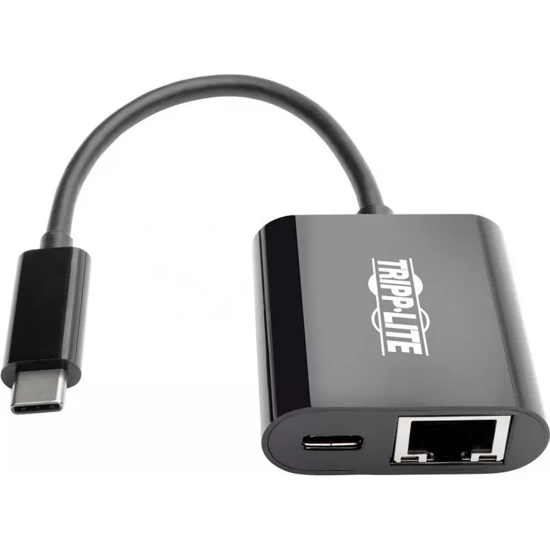 Eaton Tripp Lite U436-06N-GB-C USB-C uz Gigabit Ethernet adapteris ar USB-C PD uzlādi - Thunderbolt 3 - melns