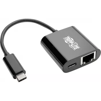 Eaton Tripp Lite U436-06N-GB-C USB-C uz Gigabit Ethernet adapteris ar USB-C PD uzlādi - Thunderbolt 3 - melns