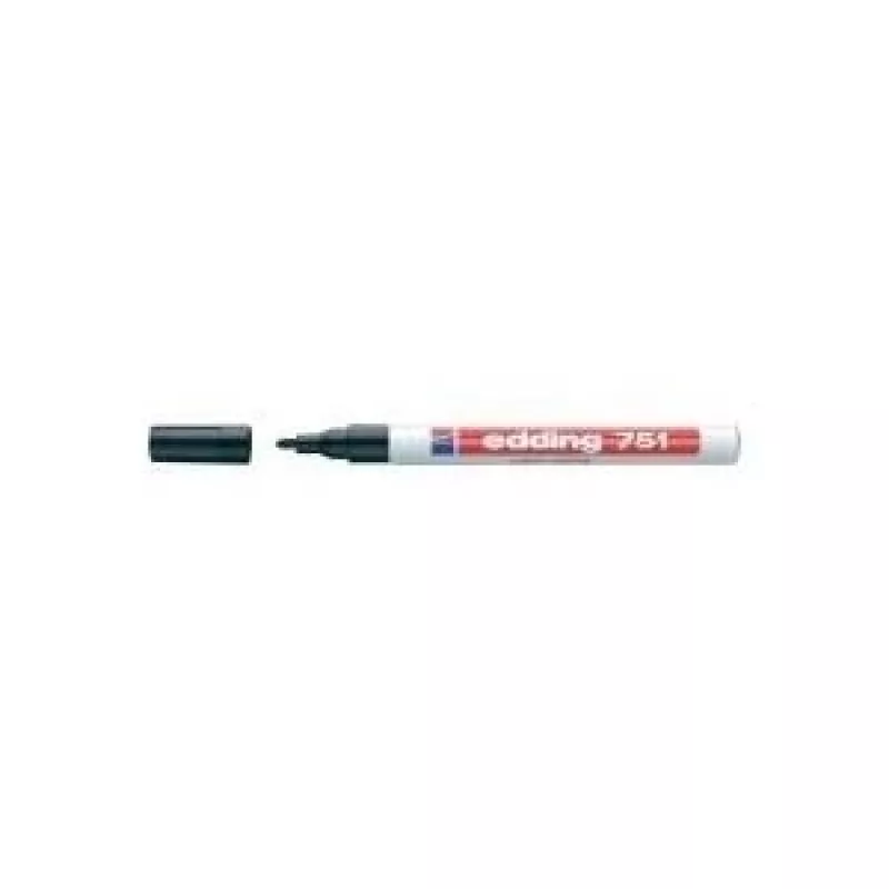 Edding e-751 spīdīgais krāsas marķieris melns 1-2 mm 04BLK751-1001